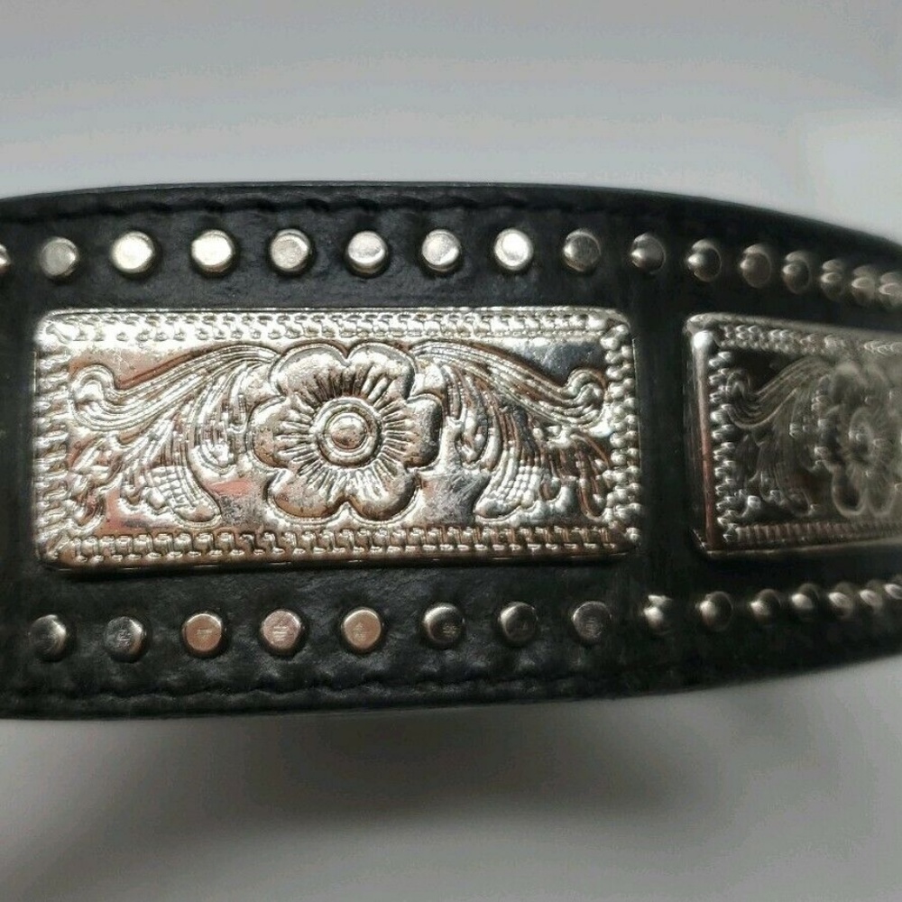 Nacona Belt Co. Black Leather Belt 36" Long GUC - Picture 2 of 4
